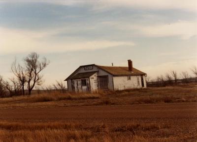 The store after it was abandoned and before it was moved to the Park. Photo courtesy of the Baranko Family.
