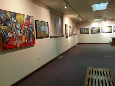 A picture of an exhibit at badlands art gallery