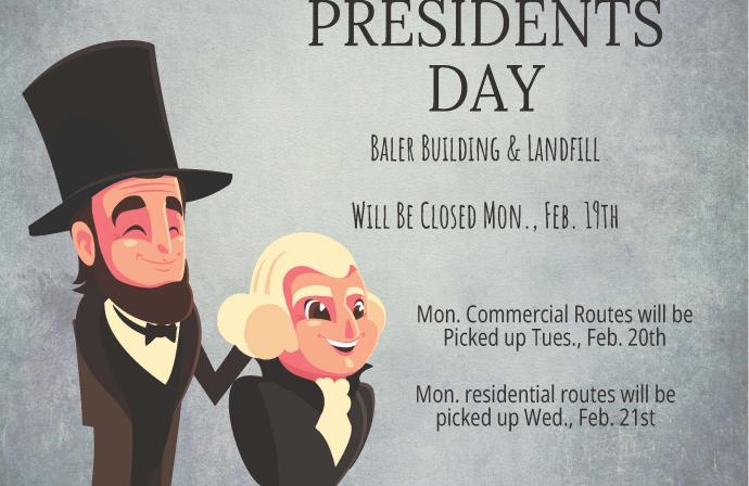 2024 Presidents Day Closure Notice - Baler